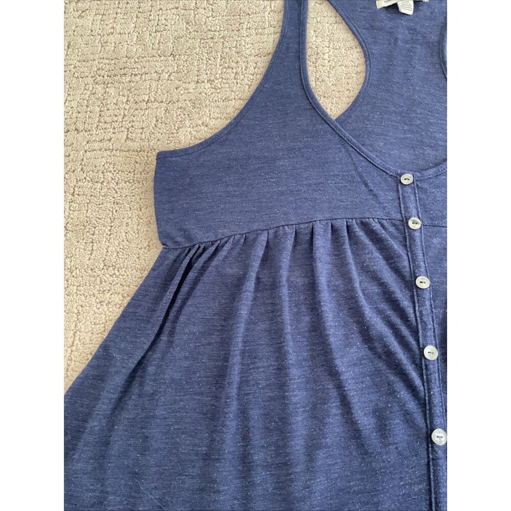 American Eagle Outfitters Tank Top, Women's Size Medium, Blue Button Up.EUC - Picture 5 of 14